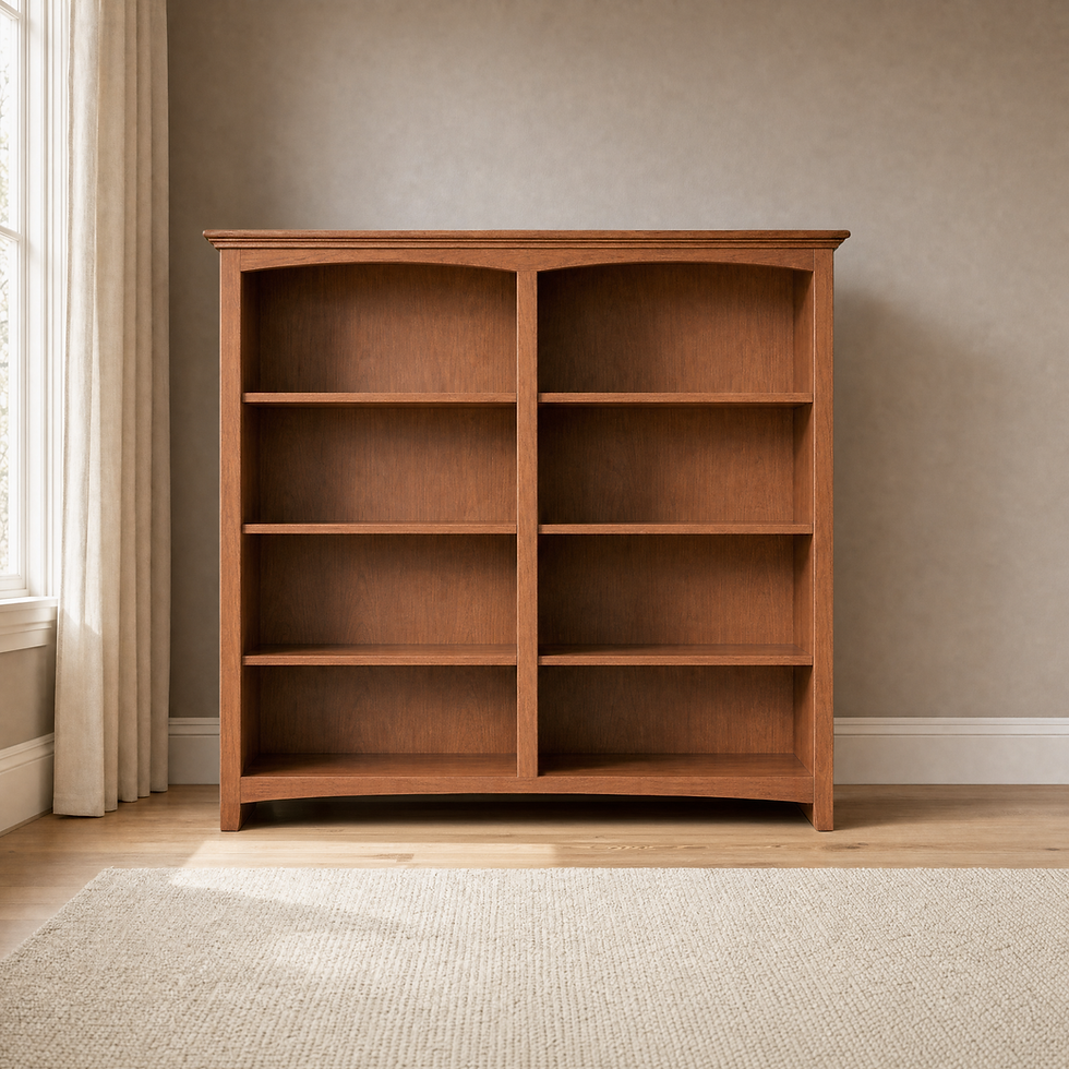 Thumbnail: McKenzie 48"W x 48"H Alder Bookcase