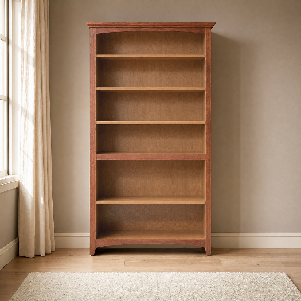 Thumbnail: McKenzie 36"W x 72"H Alder Bookcase