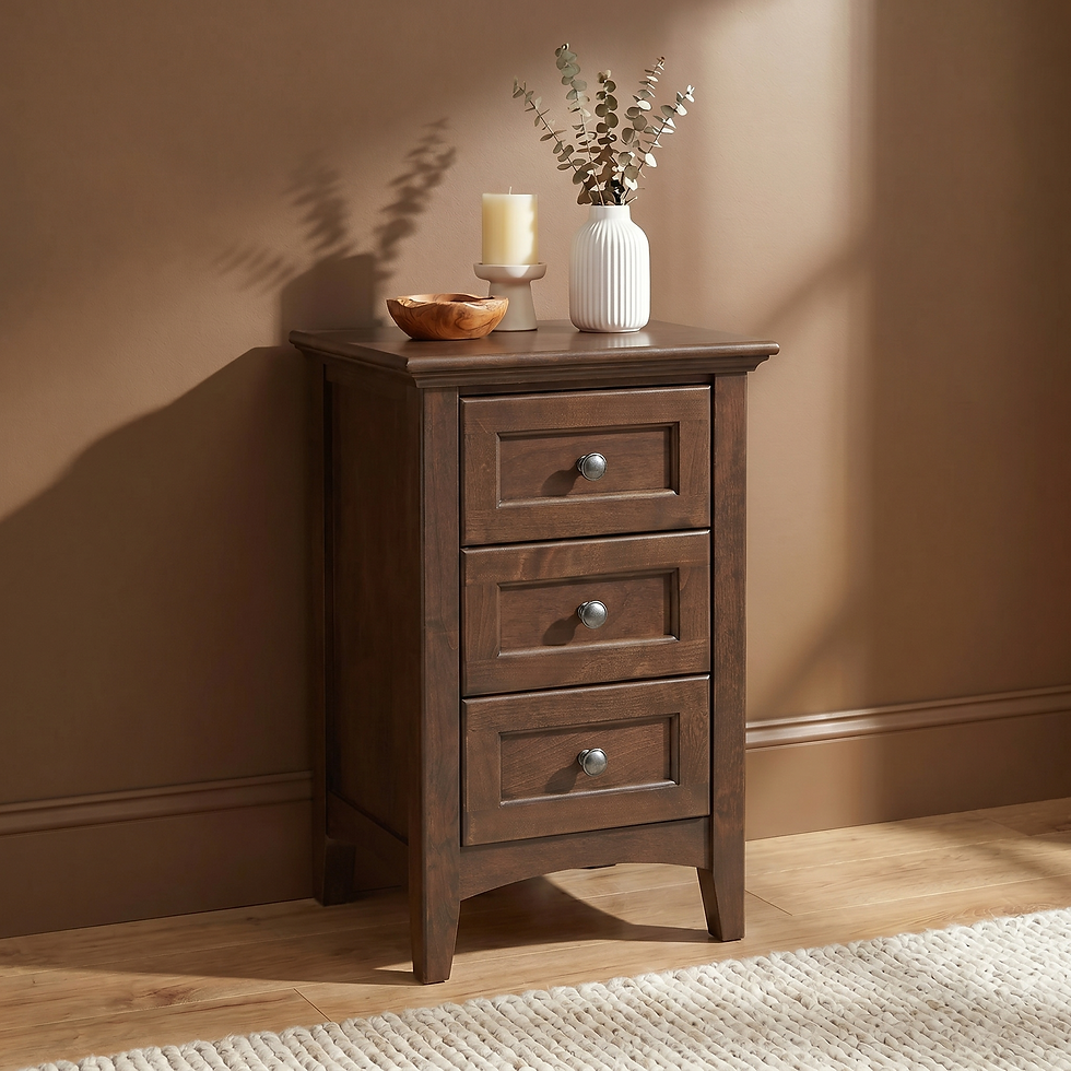 Thumbnail: McKenzie Small 3-Drawer Nightstand