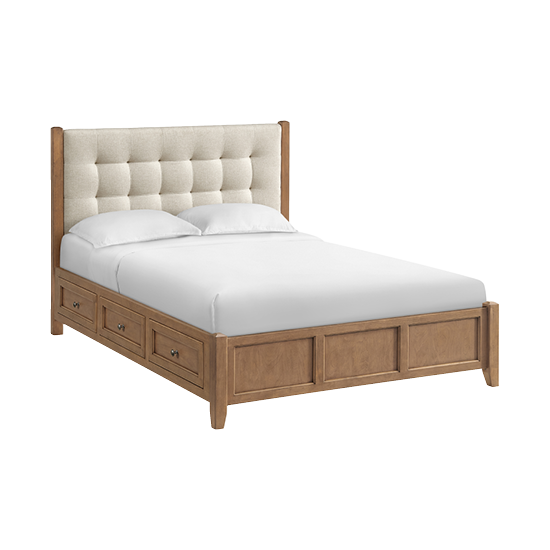 Thumbnail: McKenzie Upholstered Panel Storage Beds