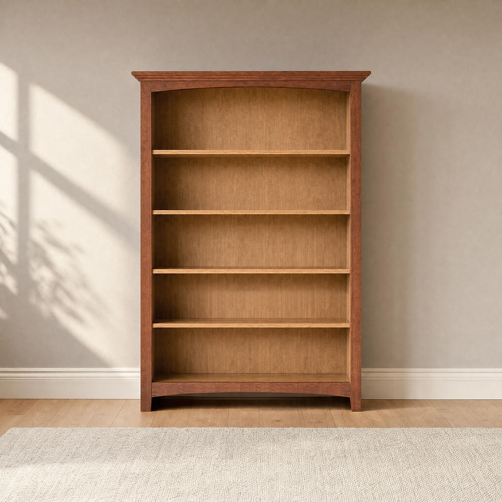 Thumbnail: McKenzie 36"W x 60"H Alder Bookcase