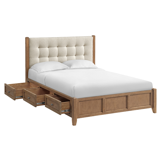 Thumbnail: McKenzie Upholstered Panel Storage Beds