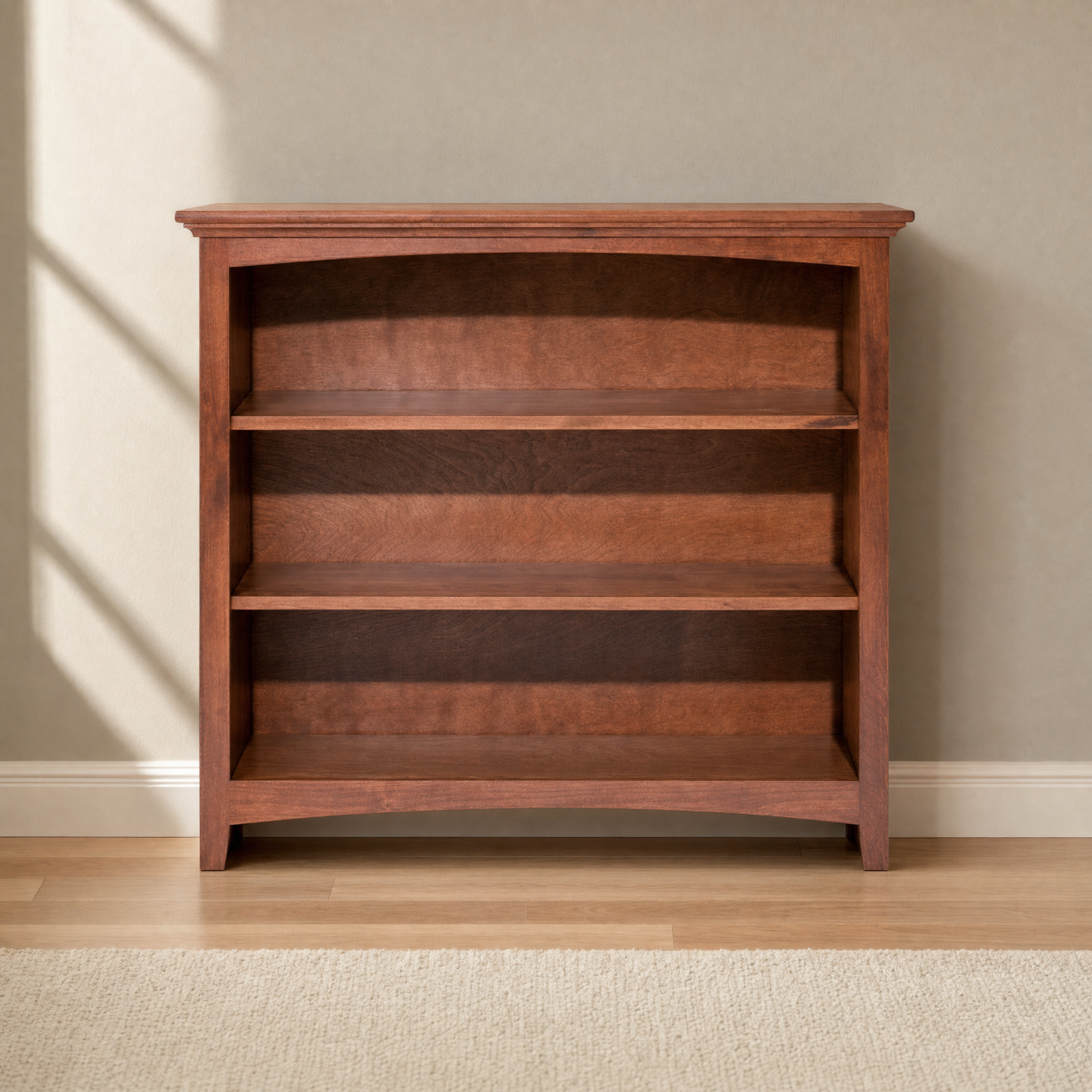 McKenzie 36"W x 36"H Alder Bookcase