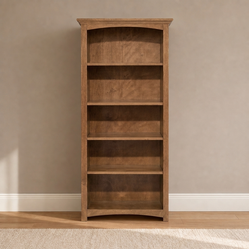 Thumbnail: McKenzie 24"W x 60"H Alder Bookcase