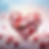 Chiffonnette essuie lunettes coeur fleuri roses