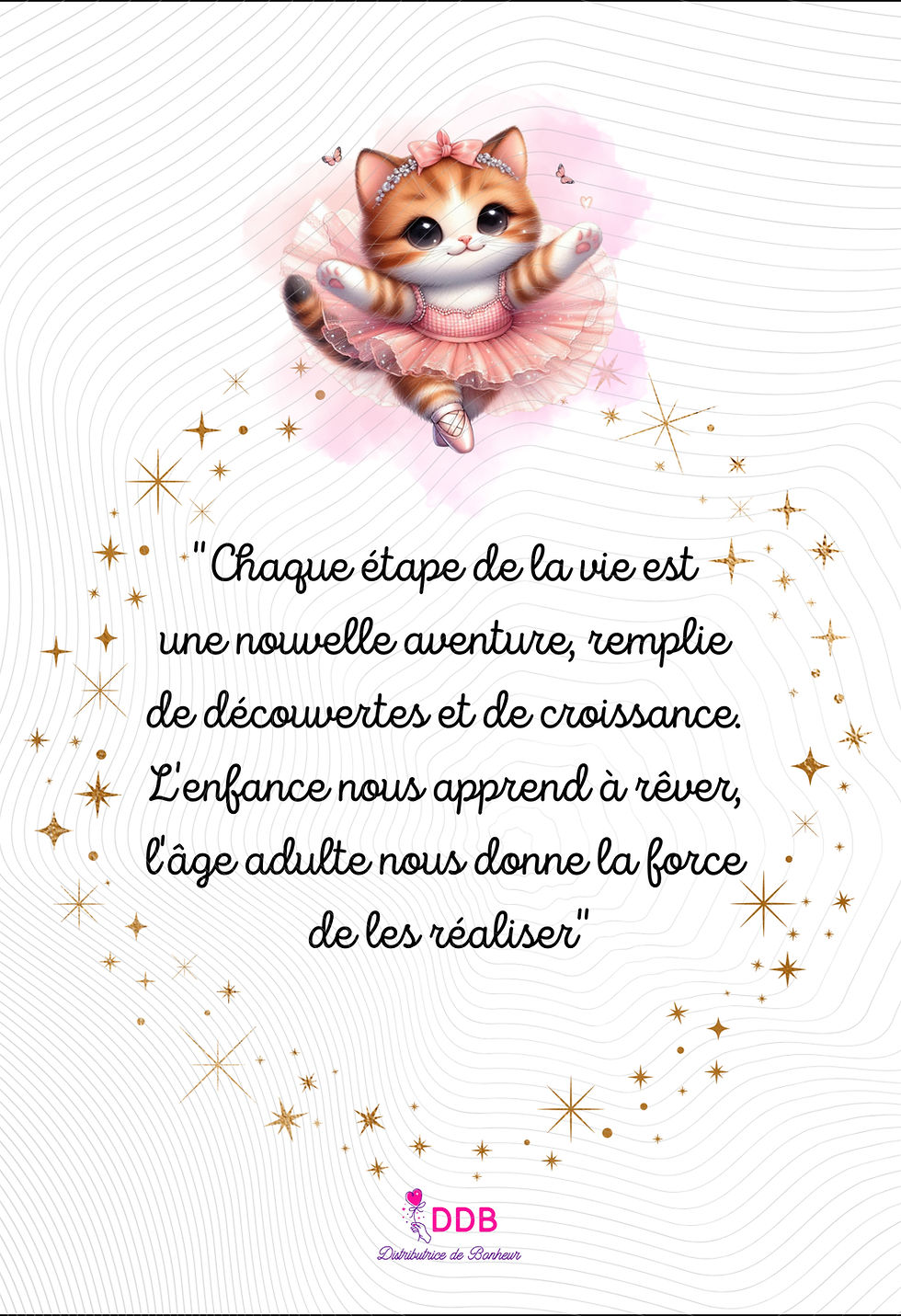 Miniature : protège carnet de santé personnalisable prénom sur le thème chat ballerine