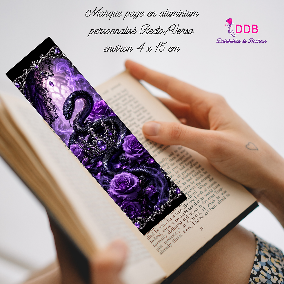 Marque-page personnalisable alu - Dark Romance