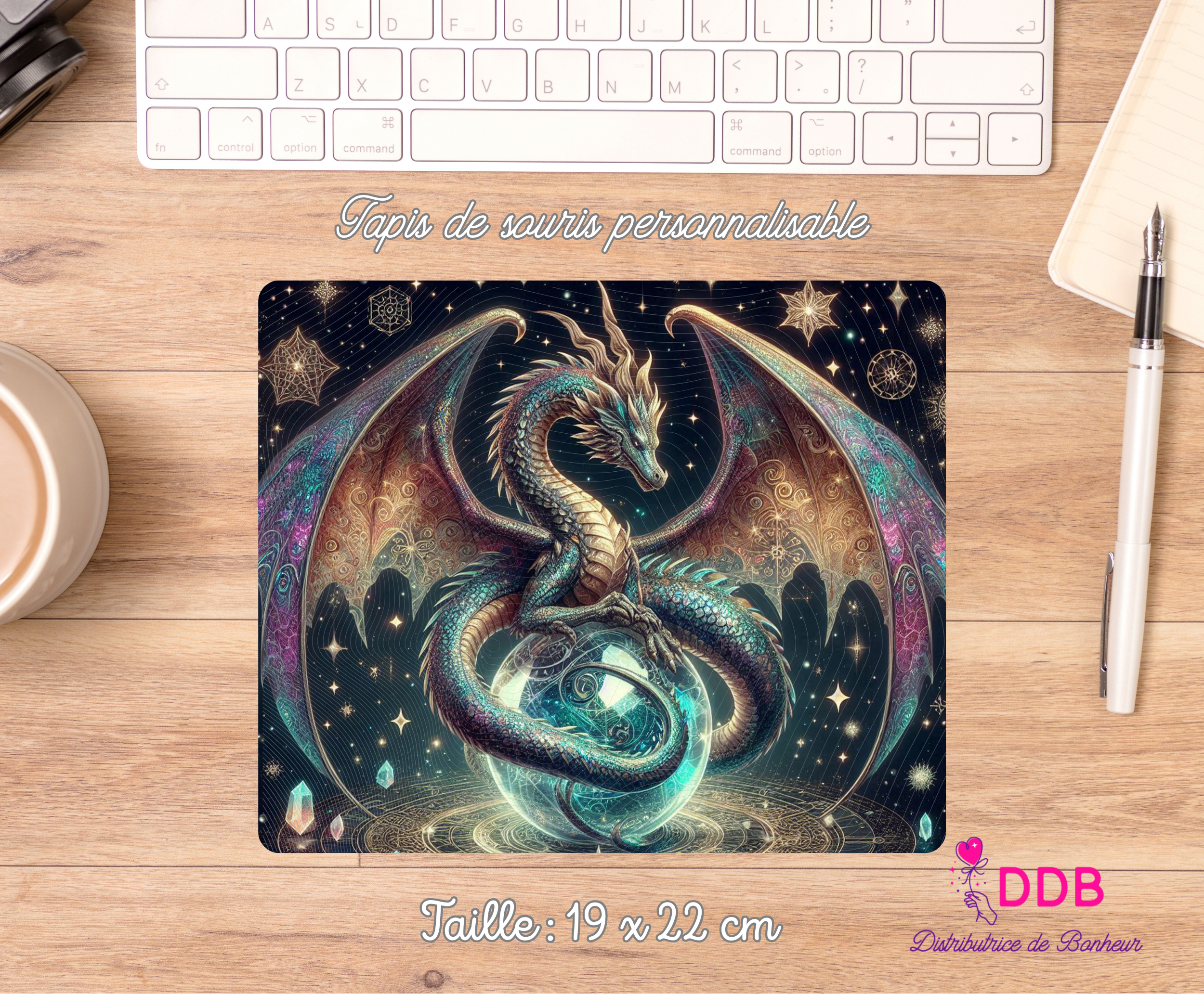 Tapis de souris personnalisable dragon