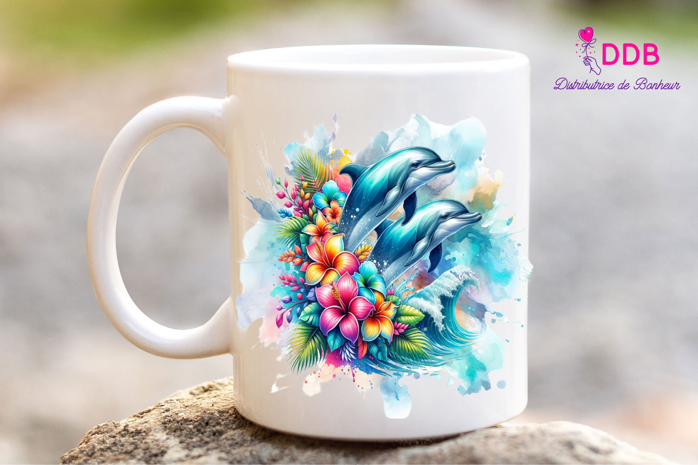 Mug en céramique personnalisé dauphin