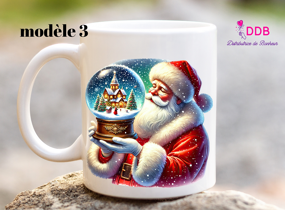 Miniature : mug personnalisé en céramique père Noël (différents modèles)