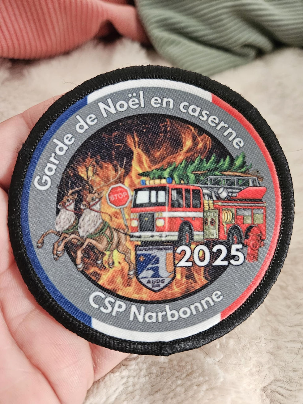 Écusson de garde de Noël personnalisé