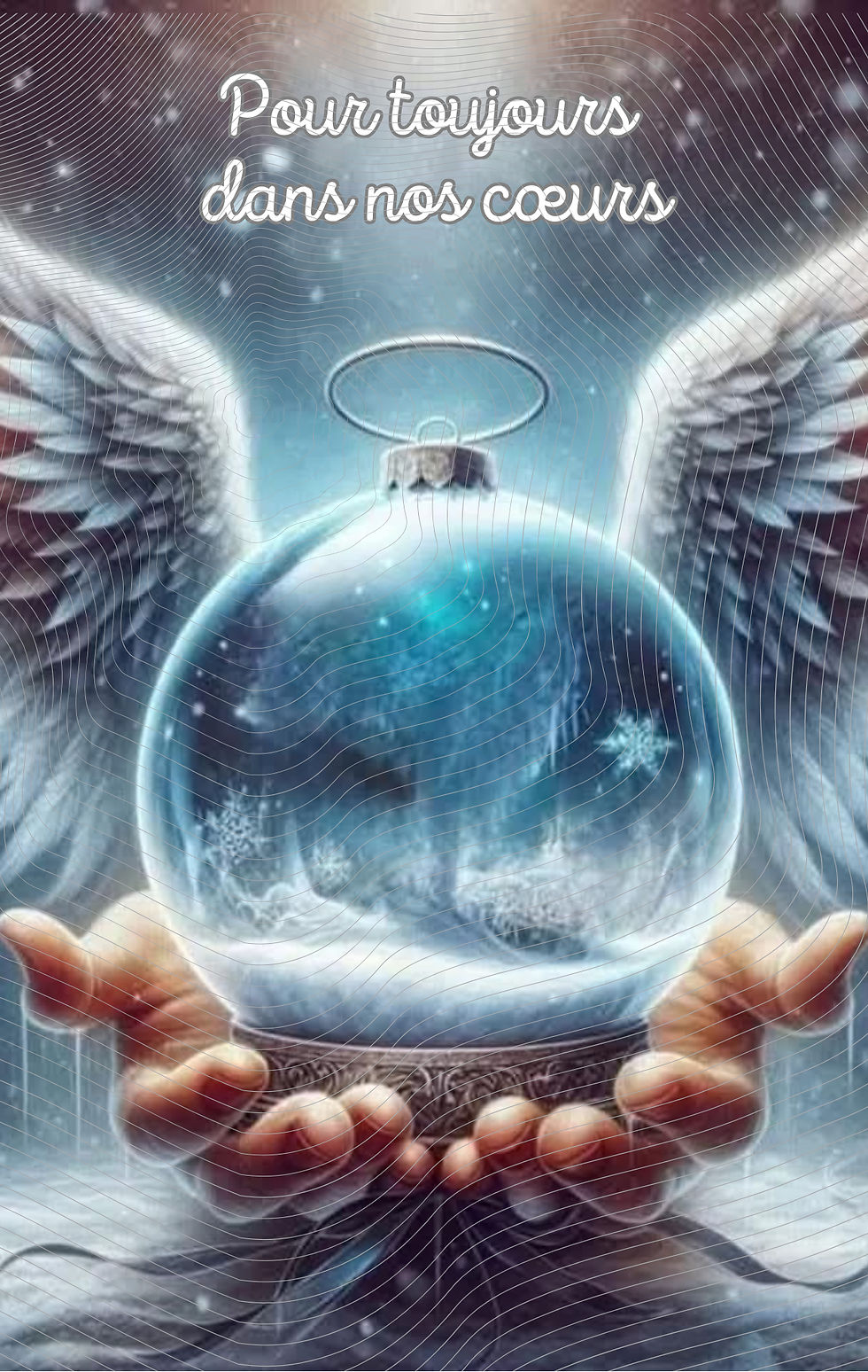 aimant rectangle personnalisé photo boule de neige