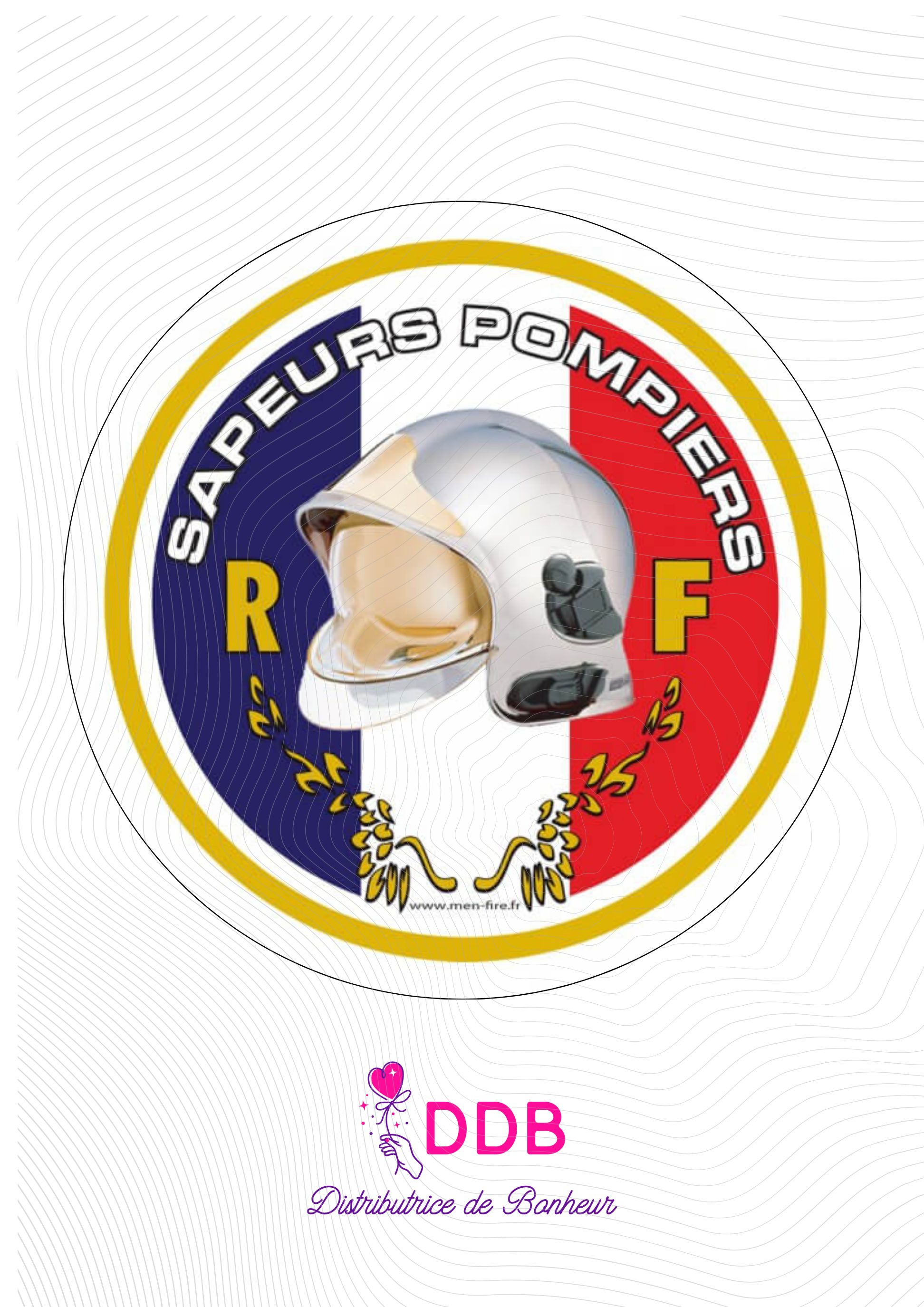 Support téléphone Pop Grip pompier