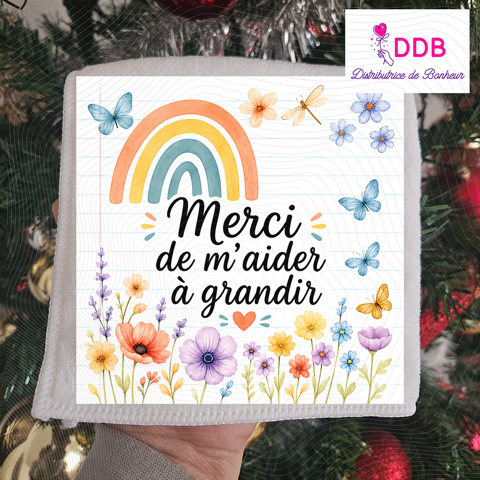 Lot de deux serviettes microfibres personnalisables ATSEM AESH