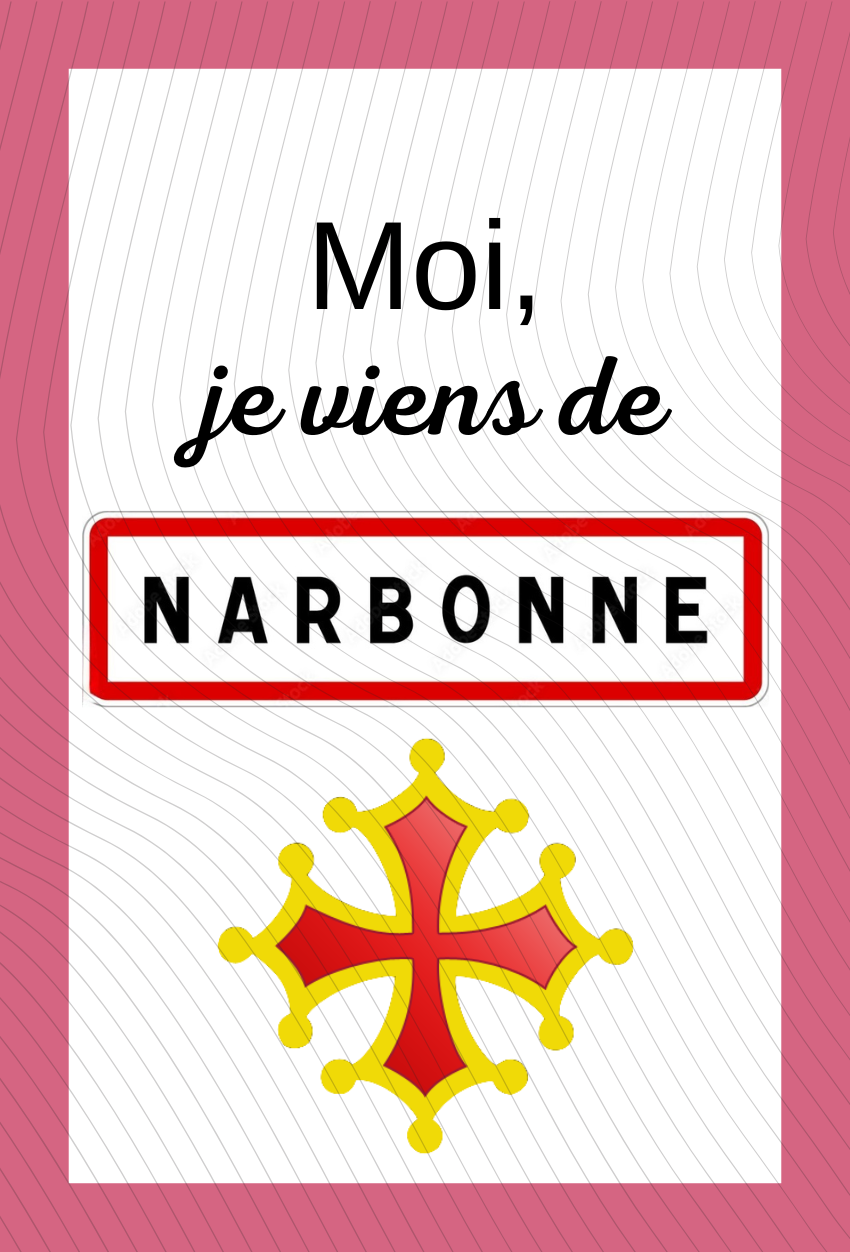 Étiquette de valise Narbonne Souvenir de Narbonne