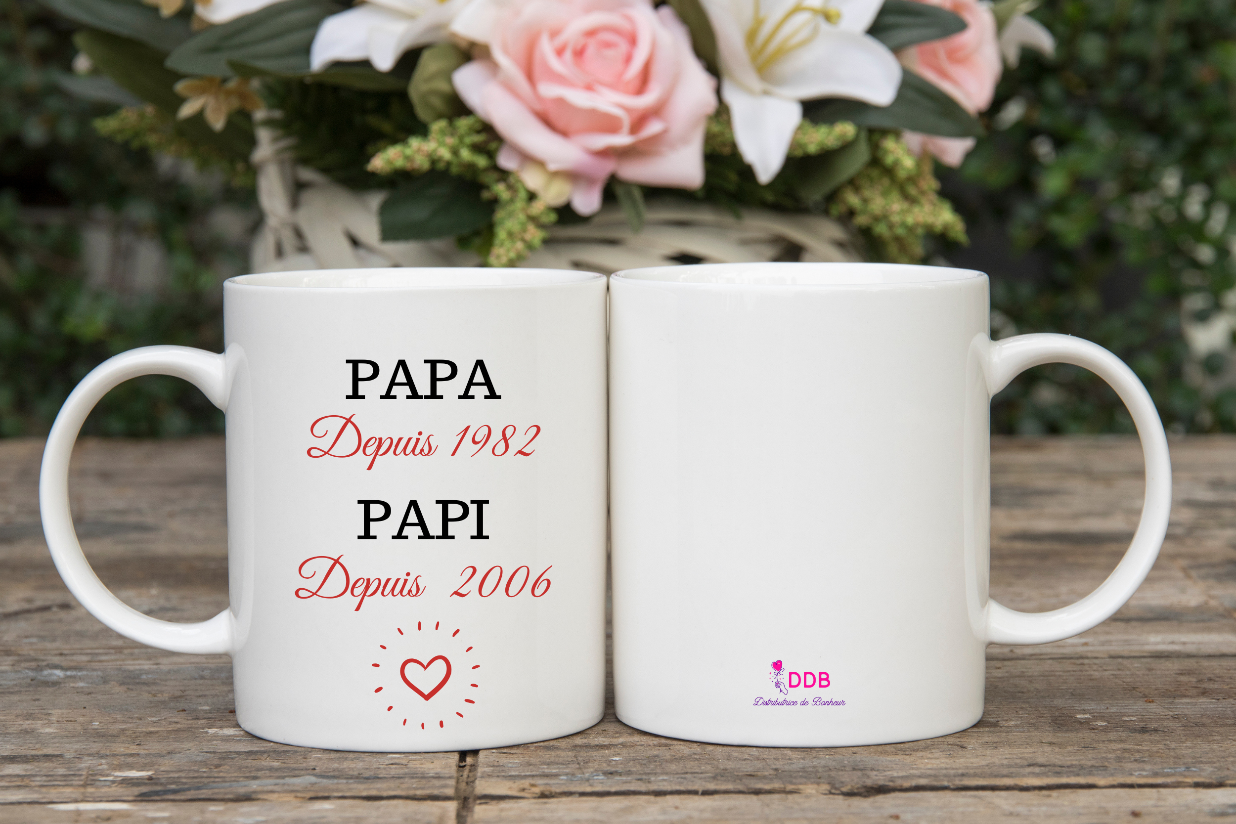 Mug personnalisé Papa depuis – Papi depuis