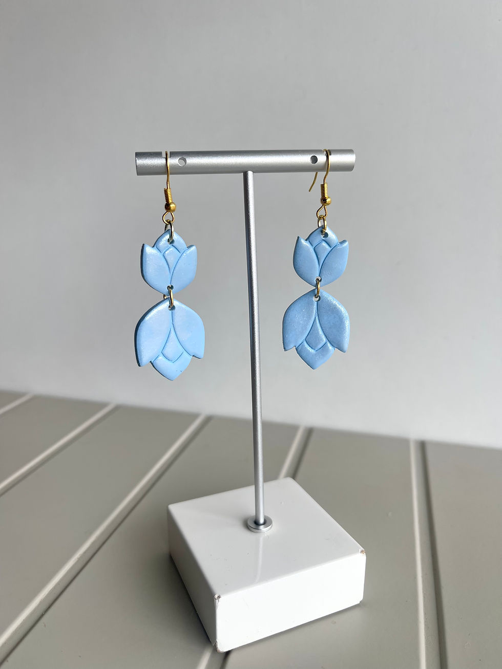 Thumbnail: Blue Floral dangles 