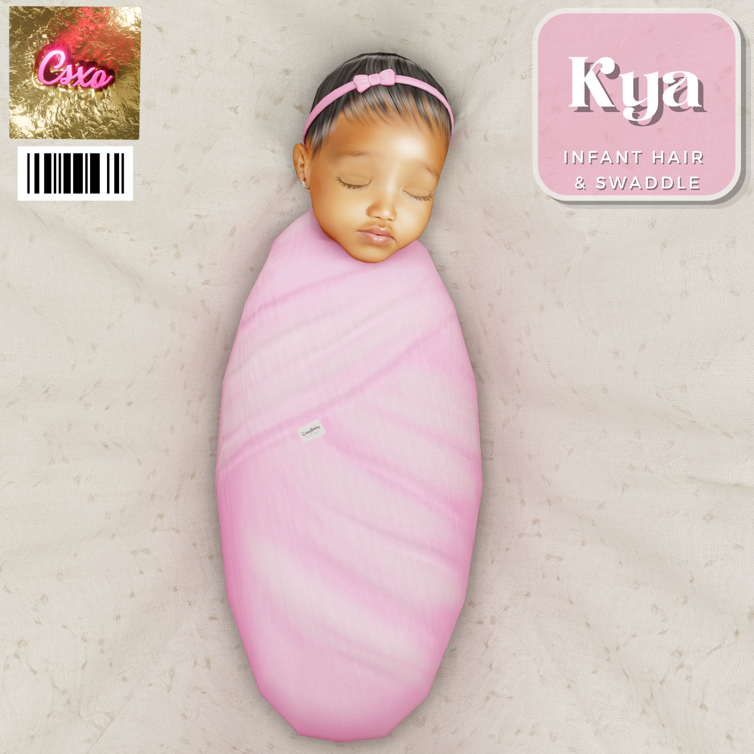 Kya Infant Hair & Cozy Baby Co. Swaddle