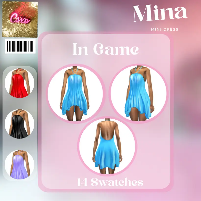 Thumbnail: Mina Dress & Stone Heels