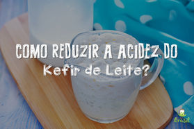 Como reduzir a acidez do Kefir de Leite?