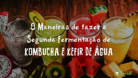 8 Maneiras de fazer a Segunda Fermentação de Kombucha e Kefir de Água