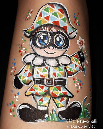 Carnevale belly painting