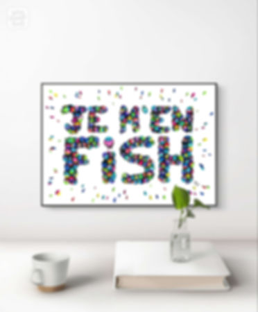 Affiche A4 "Je m'en fish" 
