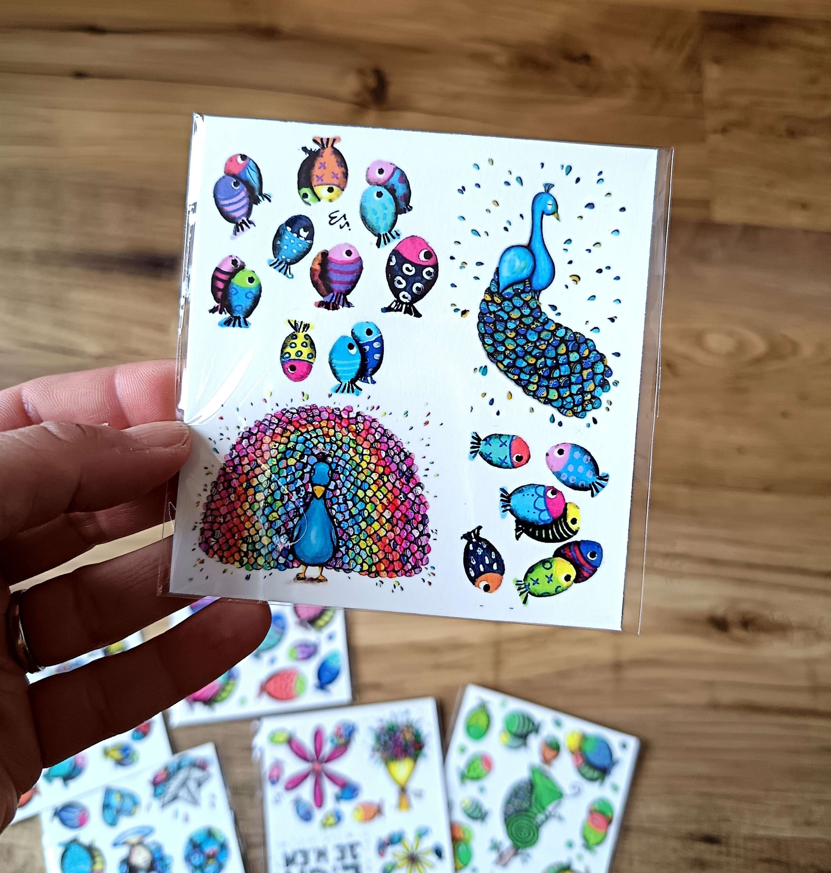 Planche de Tattoos / Paon