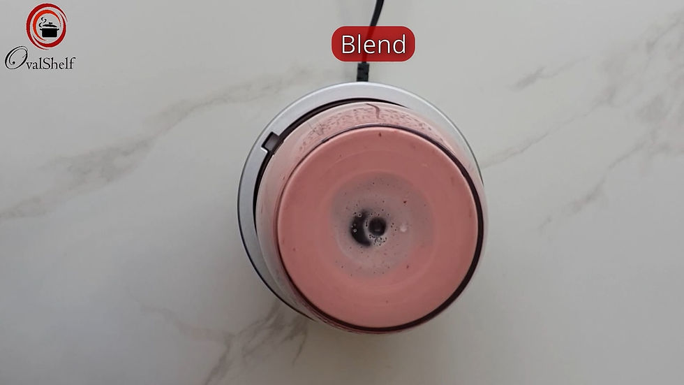Strawberry Milkshake with Ice Cream - Method 5