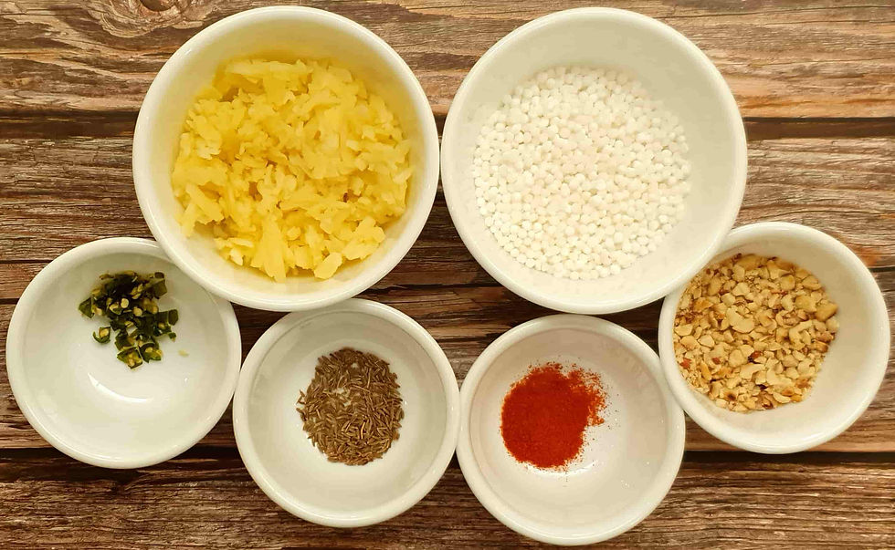 Sabudana Thalipeeth Ingredients