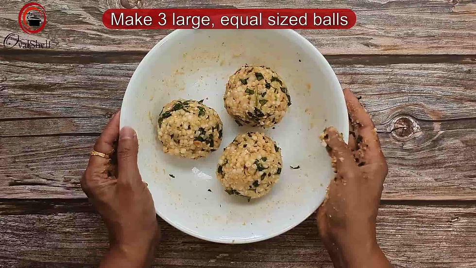 Sabudana Thalipeeth - Method 5