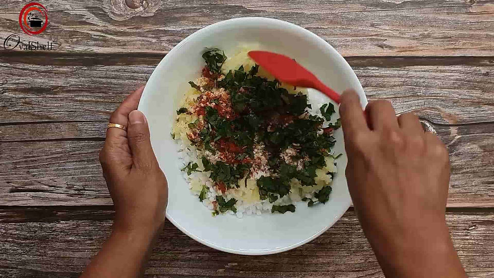 Sabudana Thalipeeth - Method 3