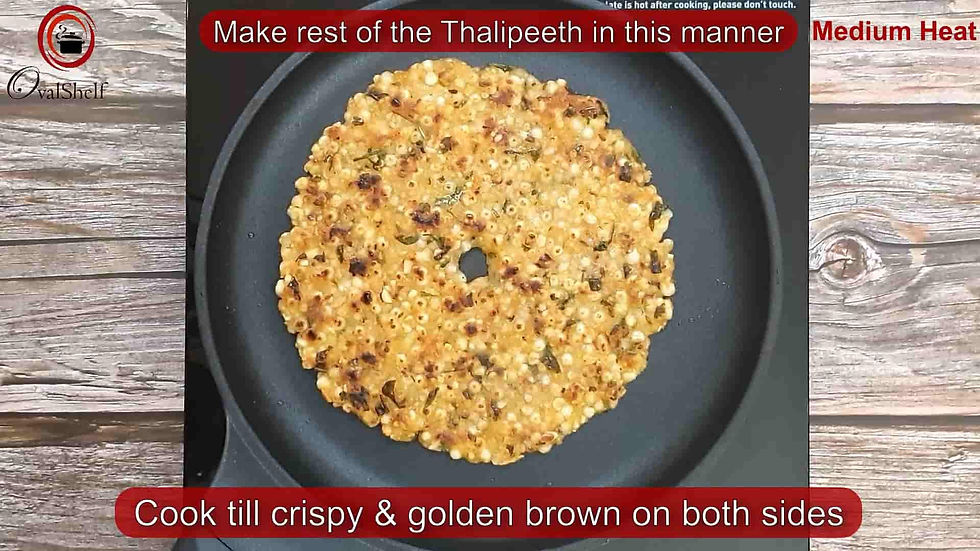 Sabudana Thalipeeth - Method 16