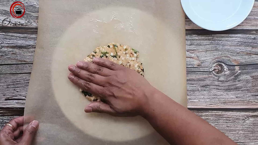 Sabudana Thalipeeth - Method 7