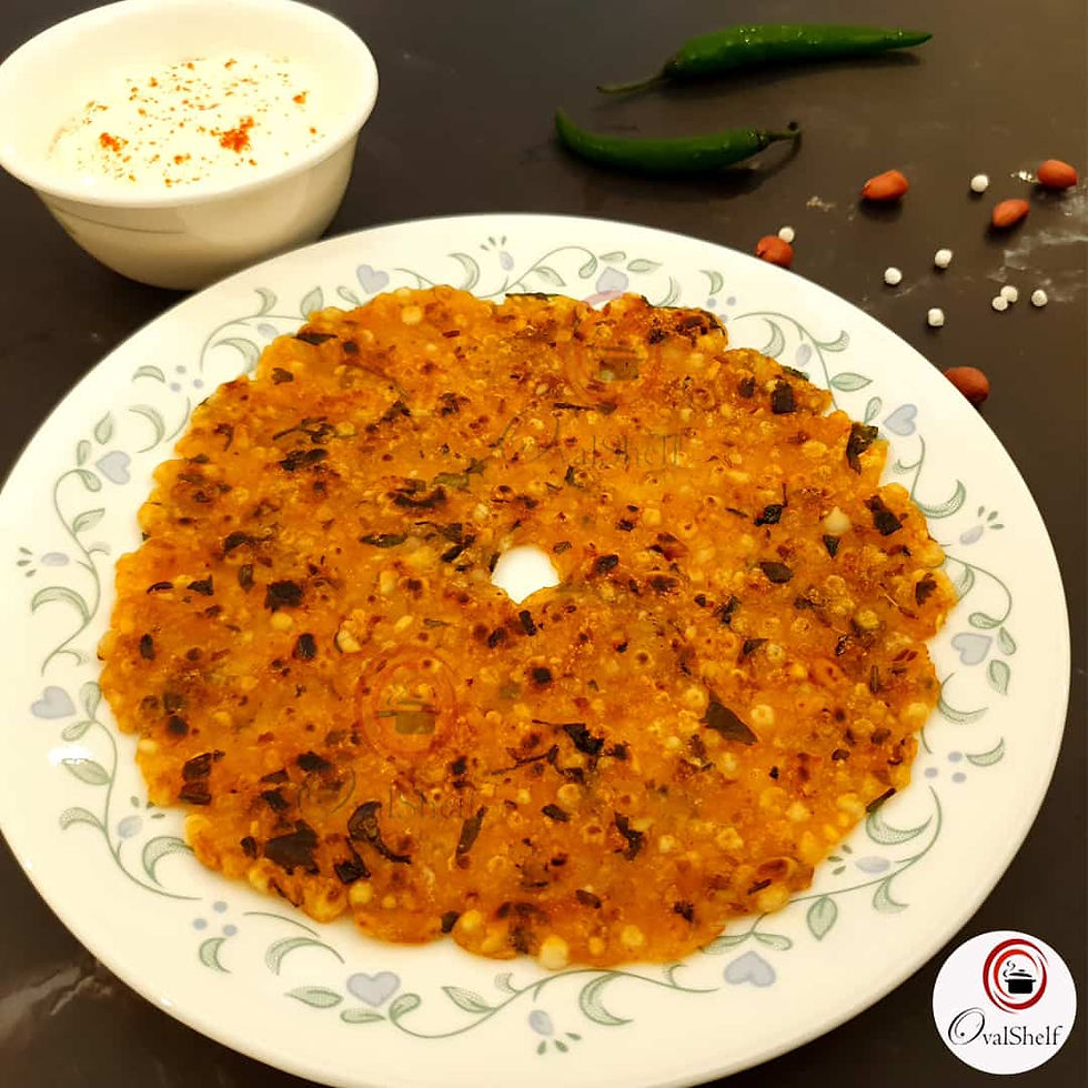 Easy Sabudana Thalipeeth Recipe