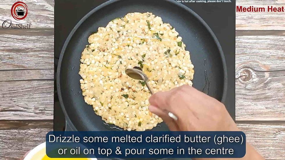 Sabudana Thalipeeth - Method 12