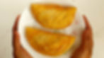 Layered Karanji or Gujiya in a plate