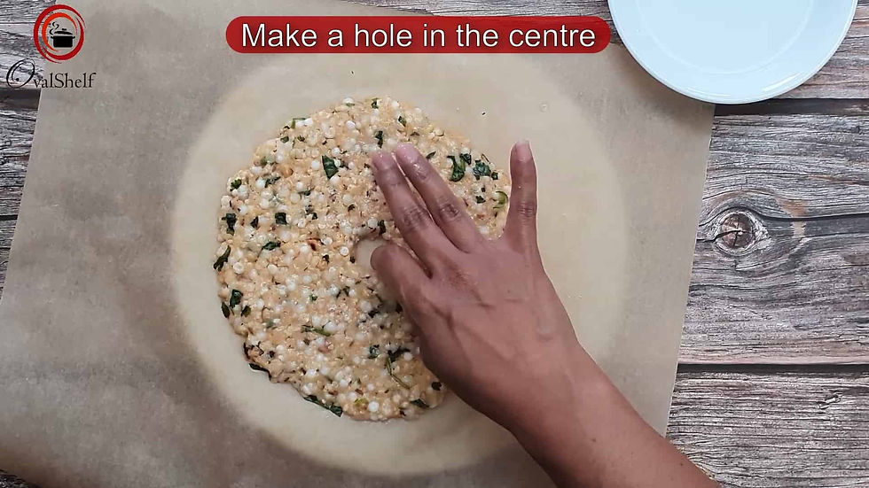 Sabudana Thalipeeth - Method 9