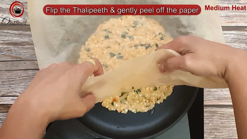 Sabudana Thalipeeth - Method 11