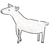 ヤギの絵