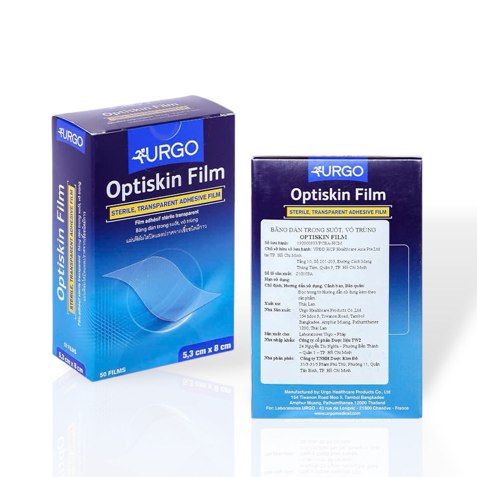 Hình thu nhỏ: Băng dính vô trùng không thấm nước Urgo Optiskin Film 5.3cm x 8cm (Hộp 50 miếng)