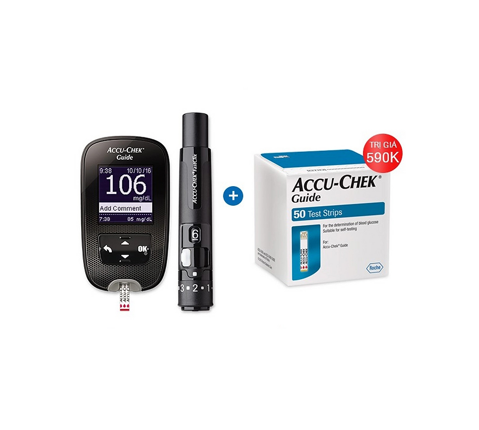 Hình thu nhỏ: Máy đo đường huyết Accu-Chek Guide