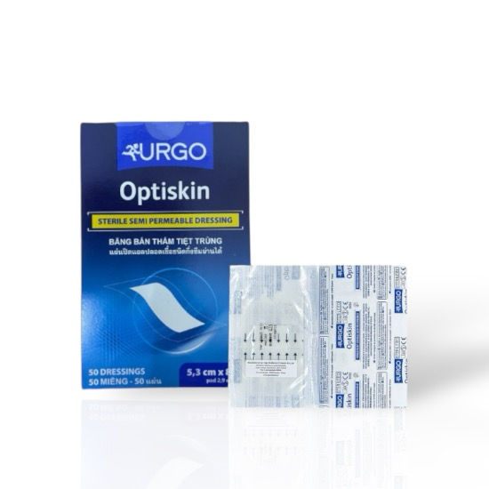 Gạc Urgo Optiskin hộp 50 miếng (10cm x 9cm) chính hãng