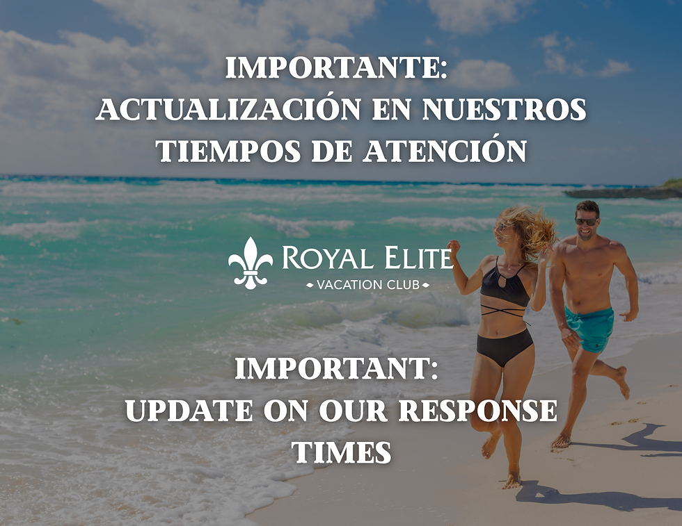 Importante: Actualización en nuestros tiempos de atención / Important: Update on Our Response Times