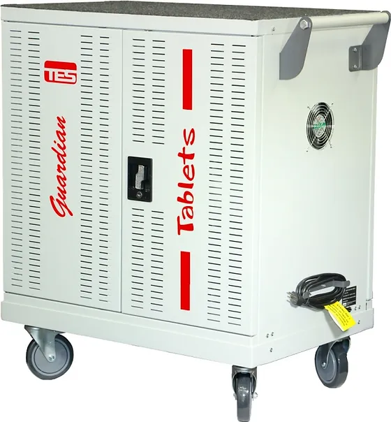 Gabinete móvel para armazenamento e recarga de notebooks e tablets Tes Cdmaxdistribuidora