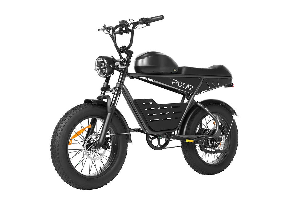 Thumbnail: PIXAR SuperV 250W Fat tyre Retro Electric Bike 48V/15.6Ah or 30Ah - 20mph