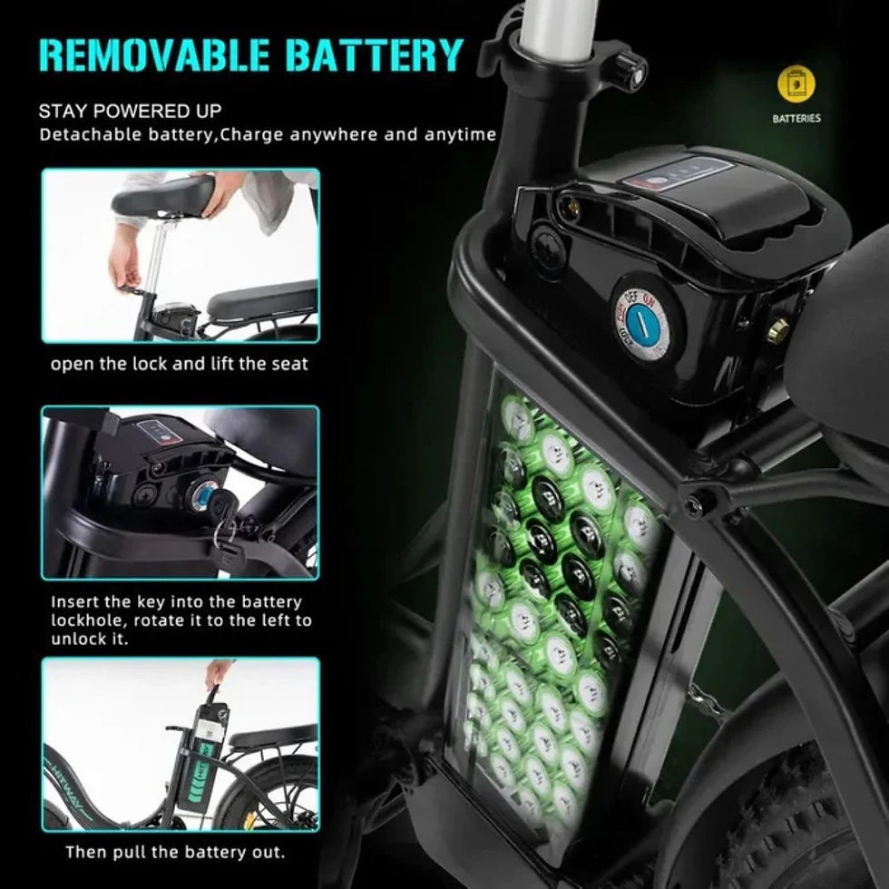 Thumbnail: KOOLUX BK6S 4.0 500W foldable commuting electric bike 48V 13Ah 25km/h (32)