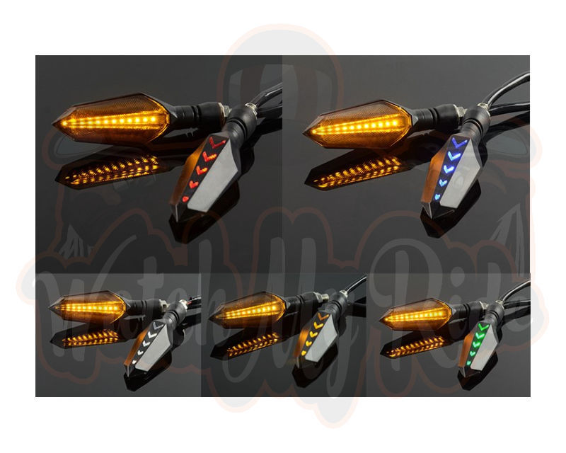 Thumbnail: Universal Flowing Indicators 12V for e-scooters, e-bikes, motorcycles, ATVs etc. IN12