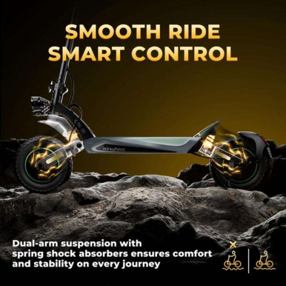 Thumbnail: Isinwheel GT4 2400W foldable electric scooter - 52V 20Ah 70km/h* APP