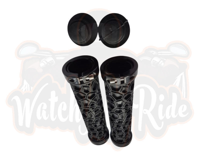 Thumbnail: Double lock rubber handlebar grips